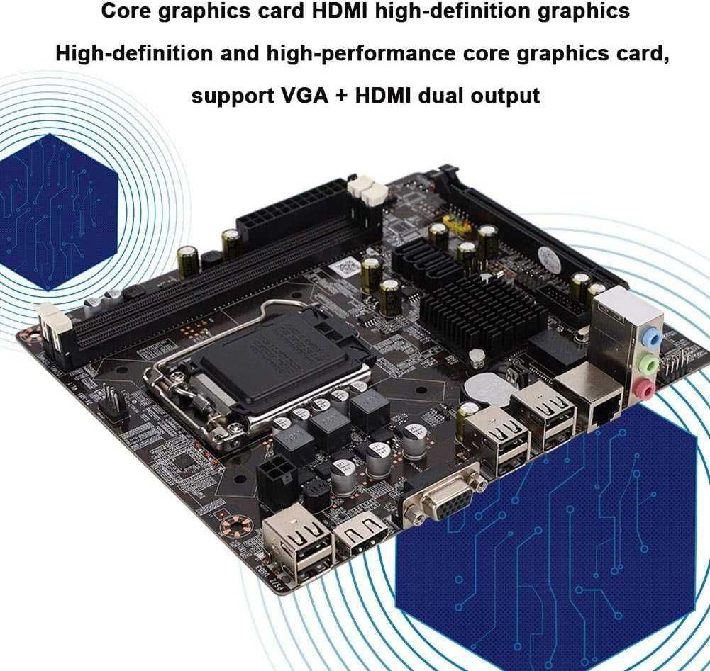 Placa baza Tosuny H81 LGA 1150 PC SATA USB3.0 PCI-E x16 HDMI+16Gb DDR3