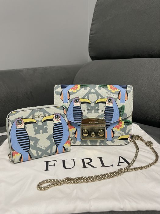 Furla Metropolis чанта и портмоне с принт