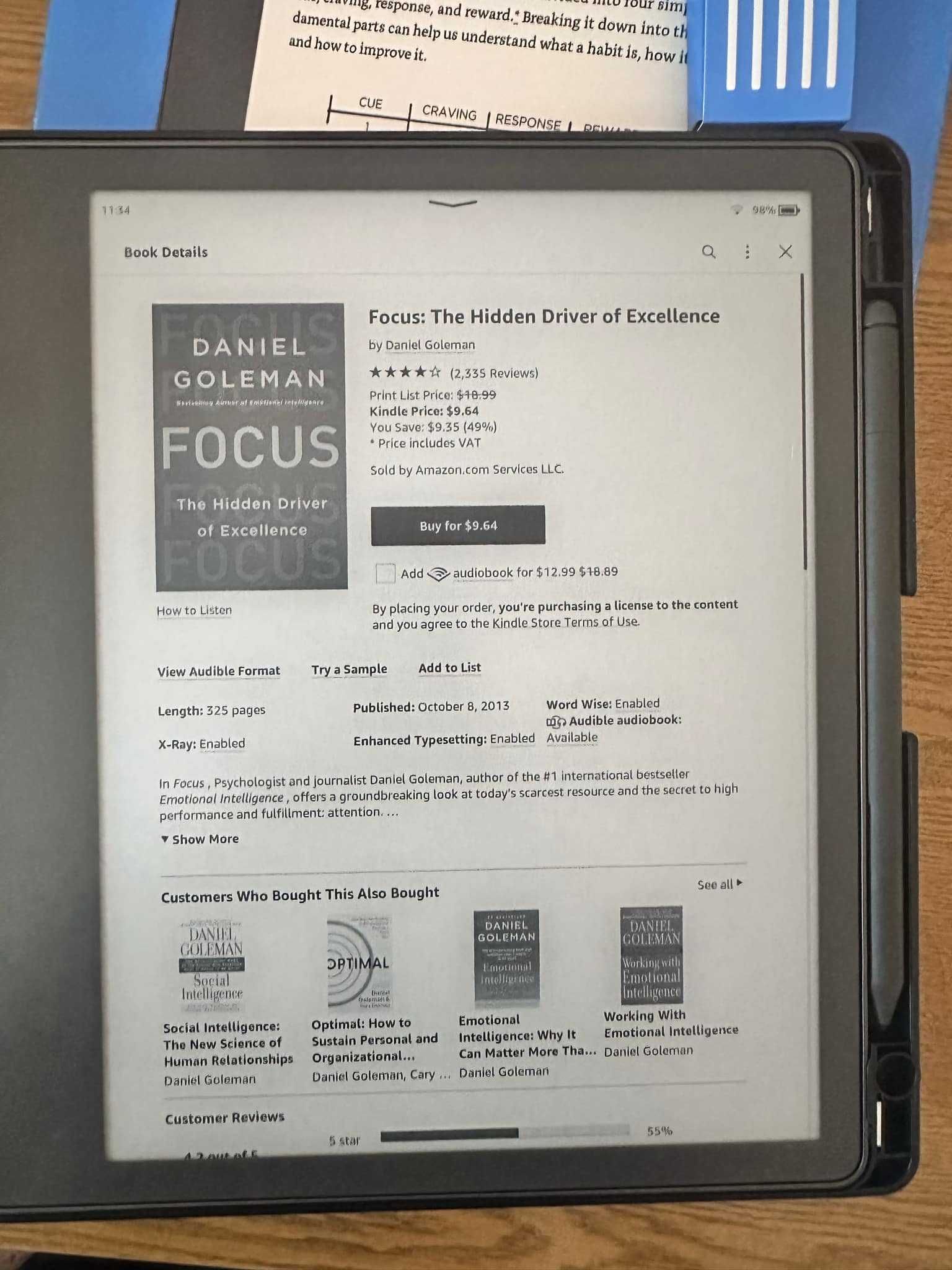 Kindle Scribe 32GB + Pro Pen + кейс – Отлично състояние!