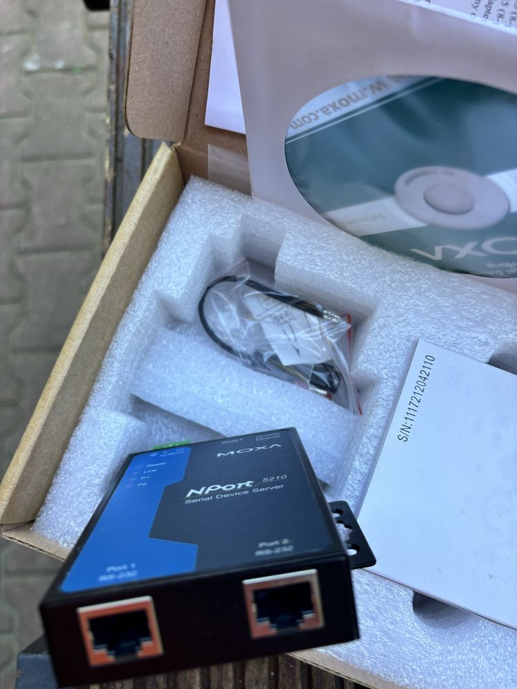 Moxa Nport 5210/EU v2.0, convertor serial ethernet 2 porturi RS 232