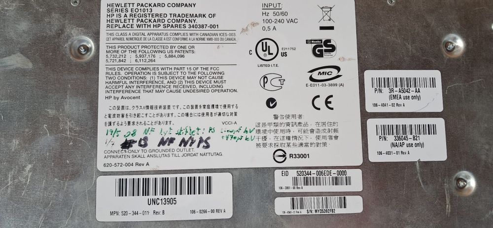 KVM HP EO1013 netestat