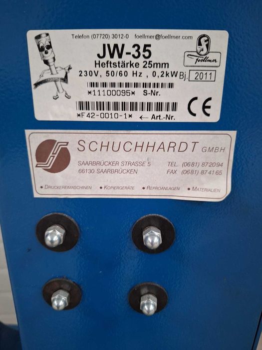 Masina de capsat hartie si carton SCHUCHHARDT