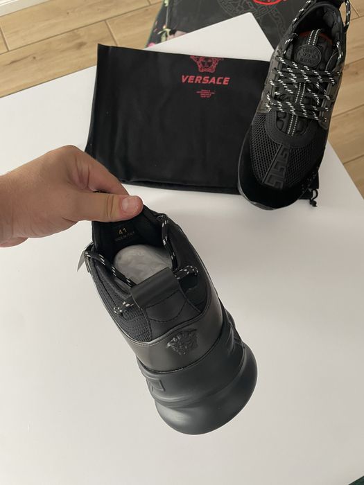 Adidasi Versace Chain Negru