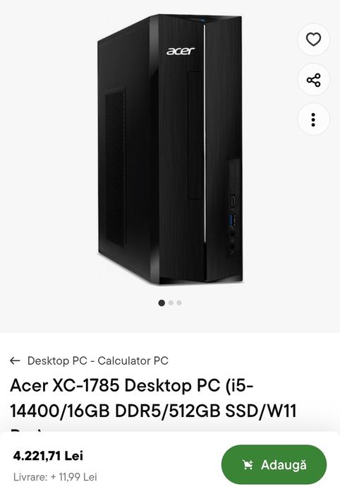 Pc Acer XC-1785 ddr5 5600