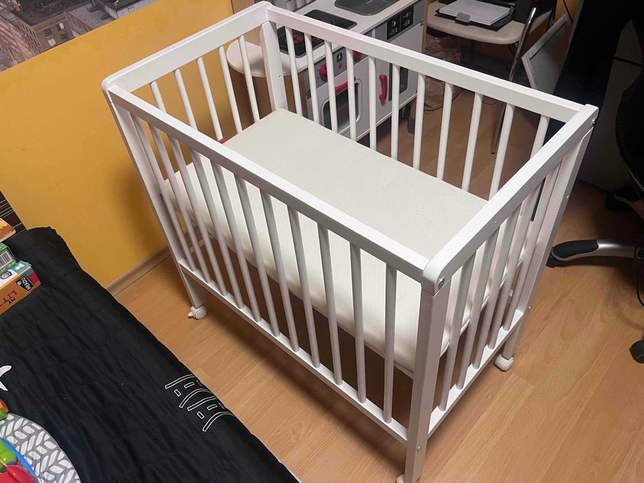 Бебешка кошара Nina 2 next to me с матрак 40х80
