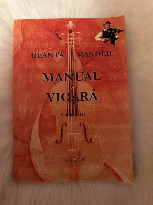 Geantă Manoliu Manual de Vioară Volumul III