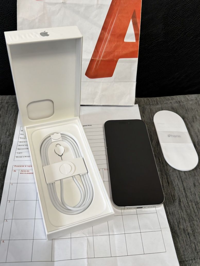 ЧИСТО НОВ 256GB iPhone 16 Pro Гаранция А1 2027 г. White Titanium