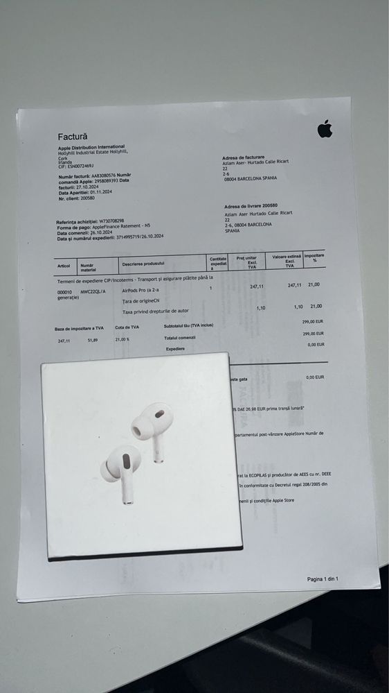 Casti AirPod Pro 2 Garantie Sigilate