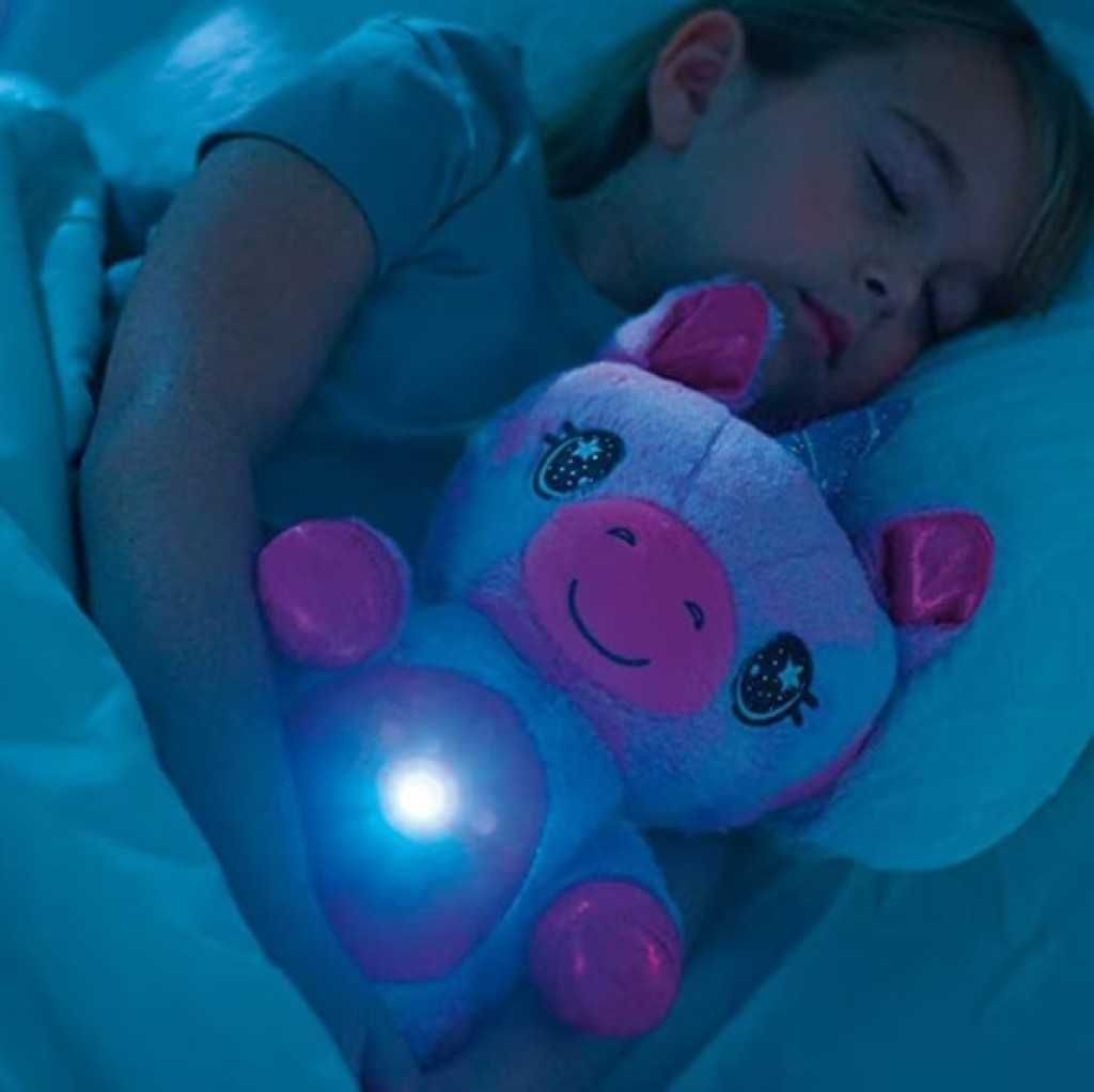 Детска Плюшена Играчка с проектор на звездно небе -Розов/Бял/Син цвят