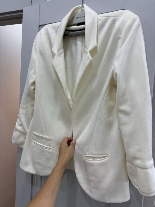 Белый пиджак Topshop, белаю юбка карандаш, Серые брюки М широкие