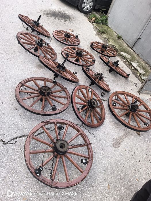 Полилей от колела на каруца