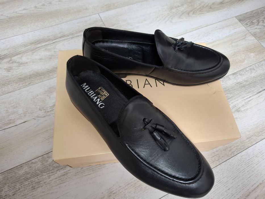 Pantofi/mocasini Mubiano piele neagra
