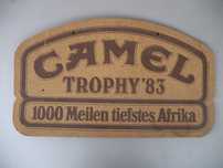 Pекламен надпис от корк CAMEL