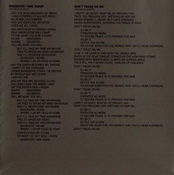 CD Metallica - Metallica 1991