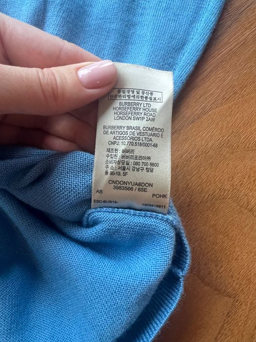 Burberry 100% вълнен пуловер XXL