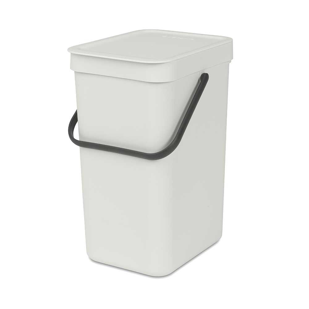 Кош за смет за разделно събиране Brabantia Sort&Go 12L, Light Grey