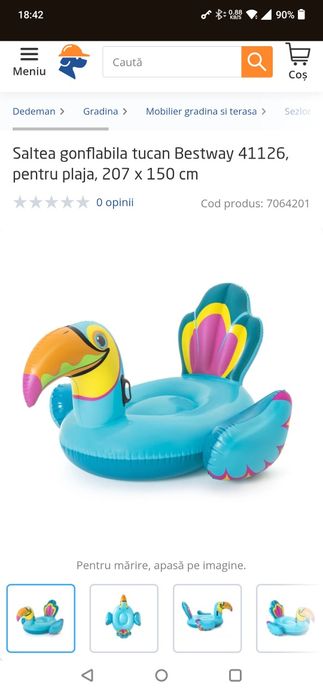 Saltea gonflabila tucan - Bestway