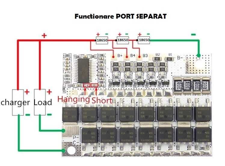 Modul incarcare protectie balans BMS Litiu 3-4-5S 18650 bormasina pret