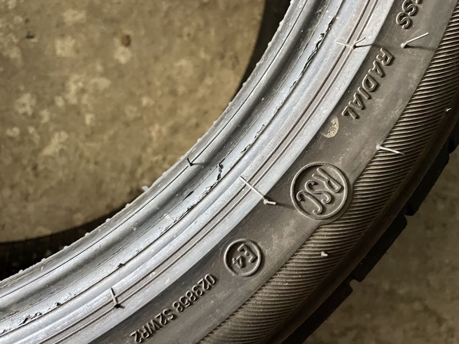 225/45/19 Bridgestone 4 броя 4.5- 6мм рънфлат