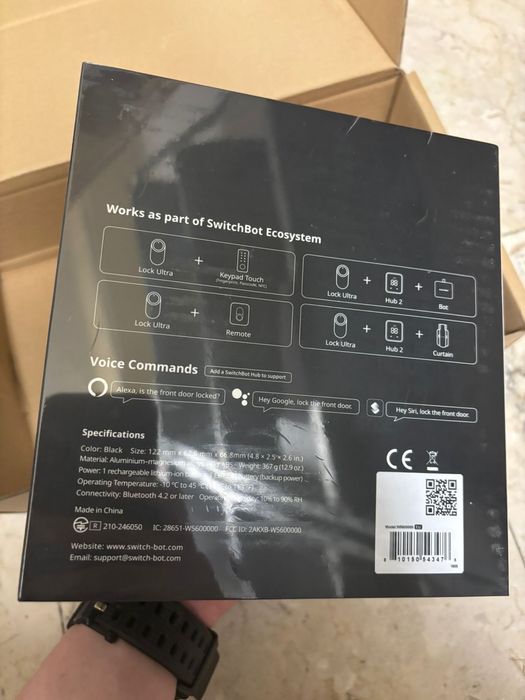 Incuietoare inteligenta switchbot lock ultra + keypad vision sigilat