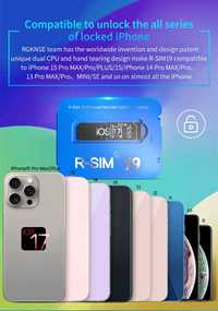 R-SIM 19 rsim Отключва UNLOCK Apple iPhone айфон 8 до 15 рсим р-сим