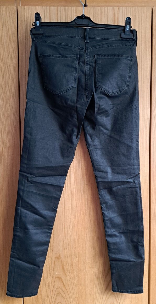 Jeans/blugi damă, gri metalizat, mărimea 38