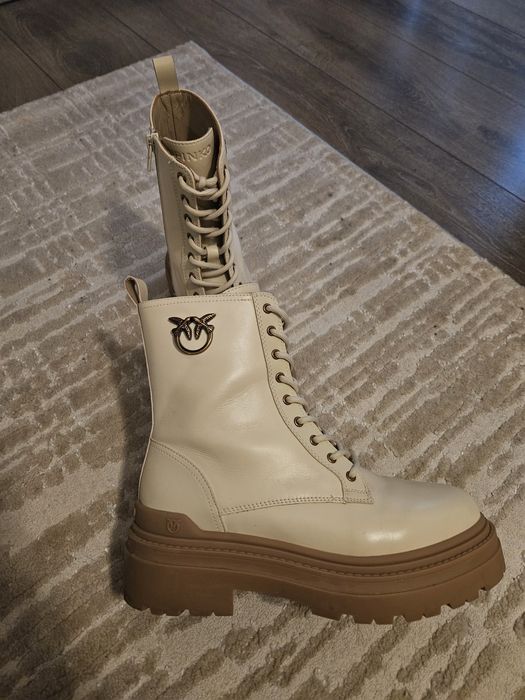Боти Pinko MIA естествена кожа