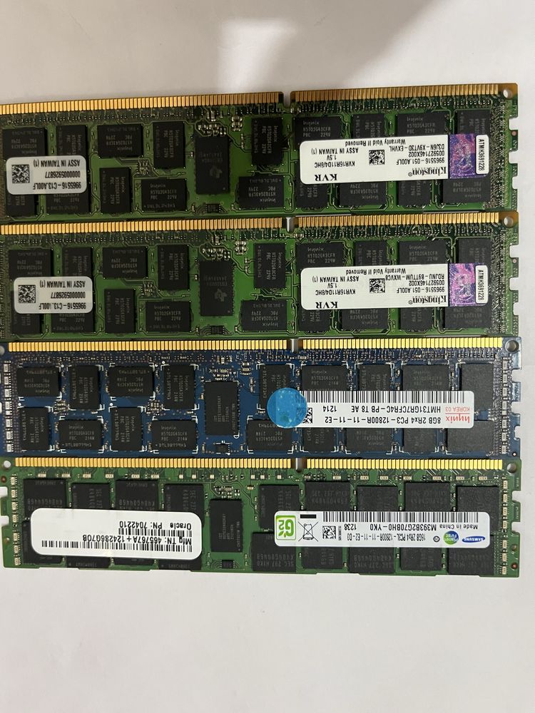 Серверное ОЗУ, DDR3, 8 Гб(3-шт), 16ГБ(1-шт)