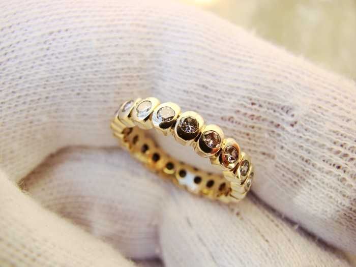 Inel Aur 18K Cu Diamante Full Eternity Memory