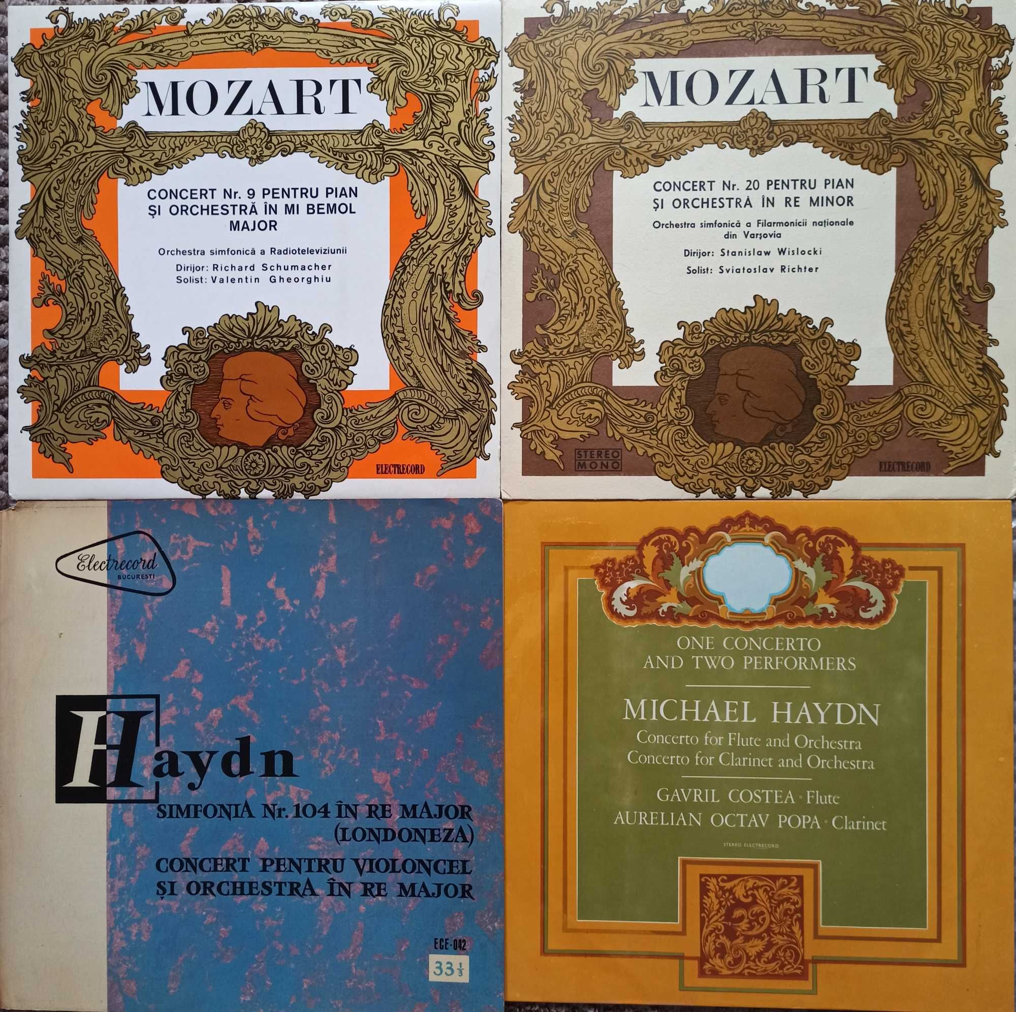 VINIL clasic, Integrala SIMFONIILOR Bethoven, BHRAMS, Mozart