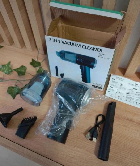 NOU Mini aspirator trage și sufla pentru auto casa reîncărcabil USB