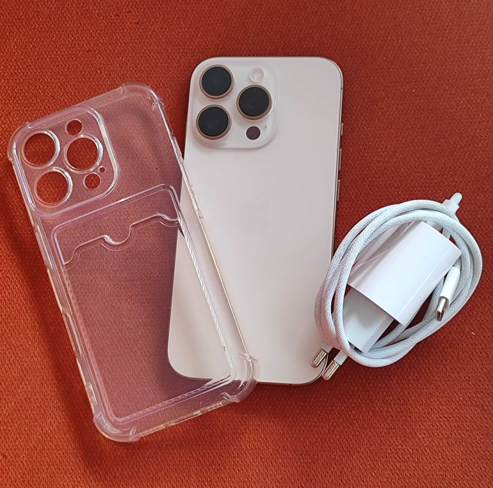 НОВЫЙ ,Iphone 16 pro, 256 гб, золотой прасцетки