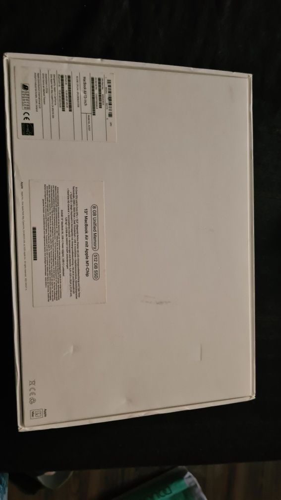 cutie originala macbook air m1 8gb 512gb completa