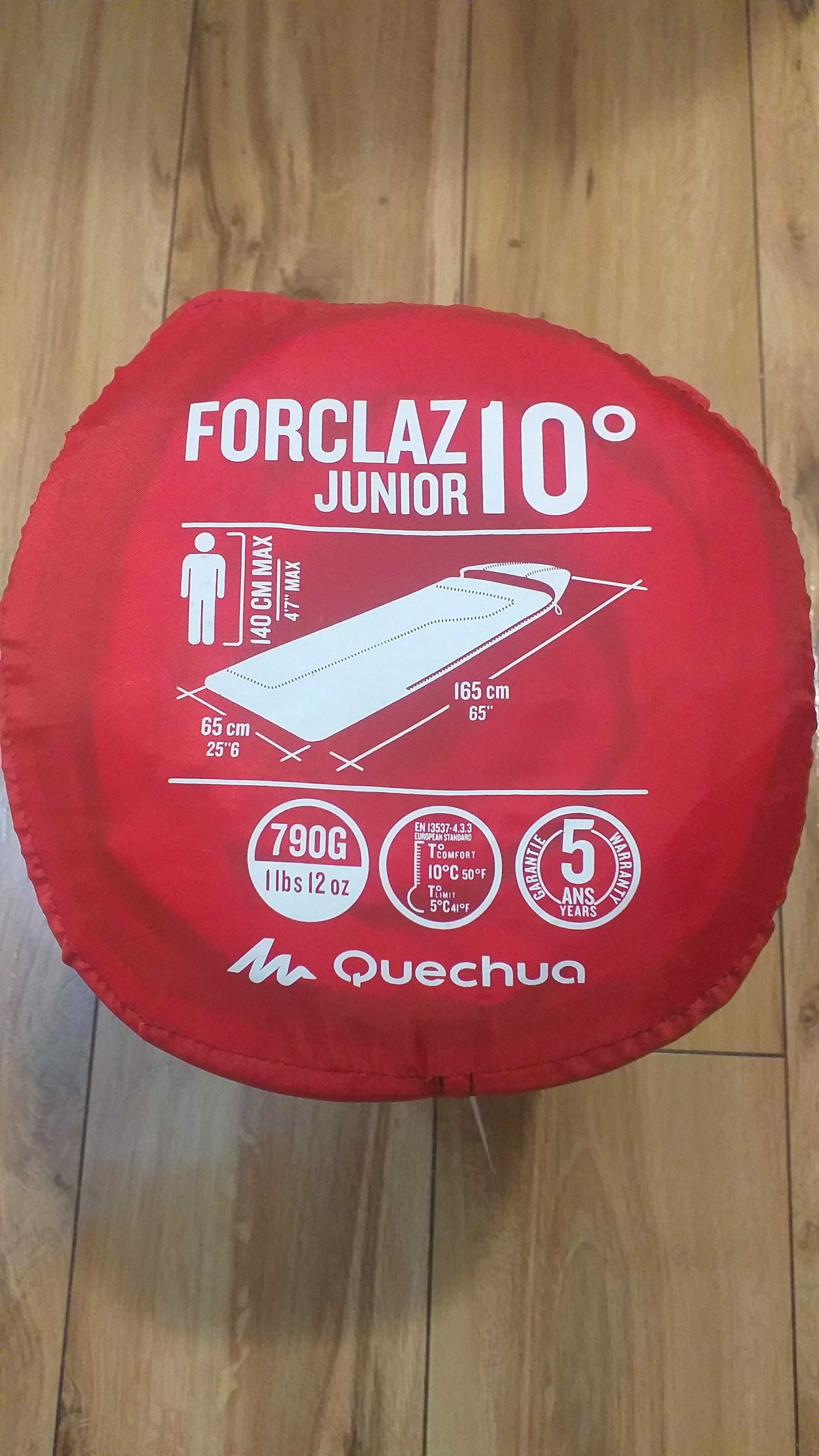 Sac de dormit Forclaz Junior 10°C Rosu
