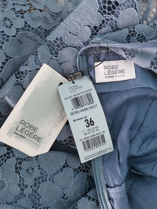 Vera Mont ROBE LEGERE нова дантелена рокля с етикети