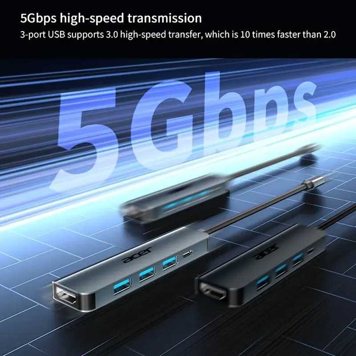 Докинг Станция Acer за Смартфон Таблет Лаптоп USB Type-C към HDMI