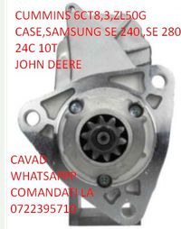 Electromotor cummins ,case samsung nou 24v 7,5kw ,10t