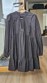 Gratuit -  Donez bluza lunga neagra, Zara, mărime 36