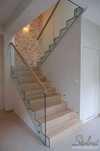 Balustrade din sticla securizata cu prindere in conectori