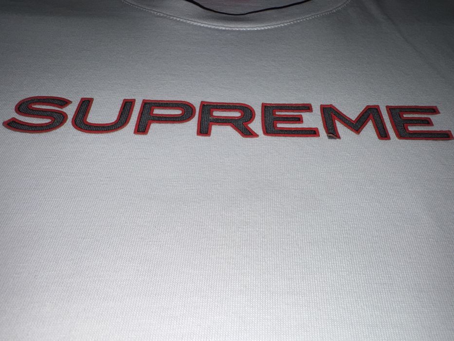 SUPREME tricou alb