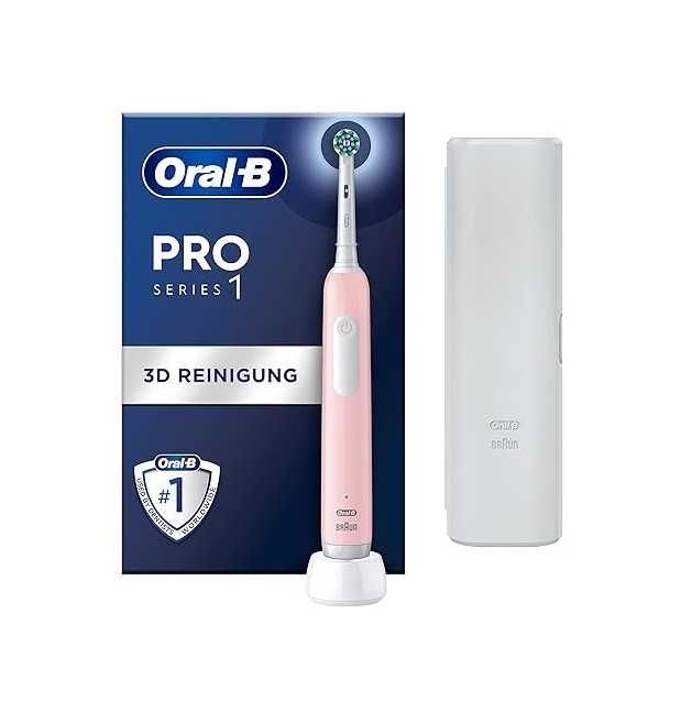 Електрическа четка за зъби Oral-b Pro 1 Розова с калъфче