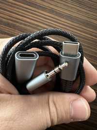 Cablu Audio Jack 3.5mm USB C mama tata