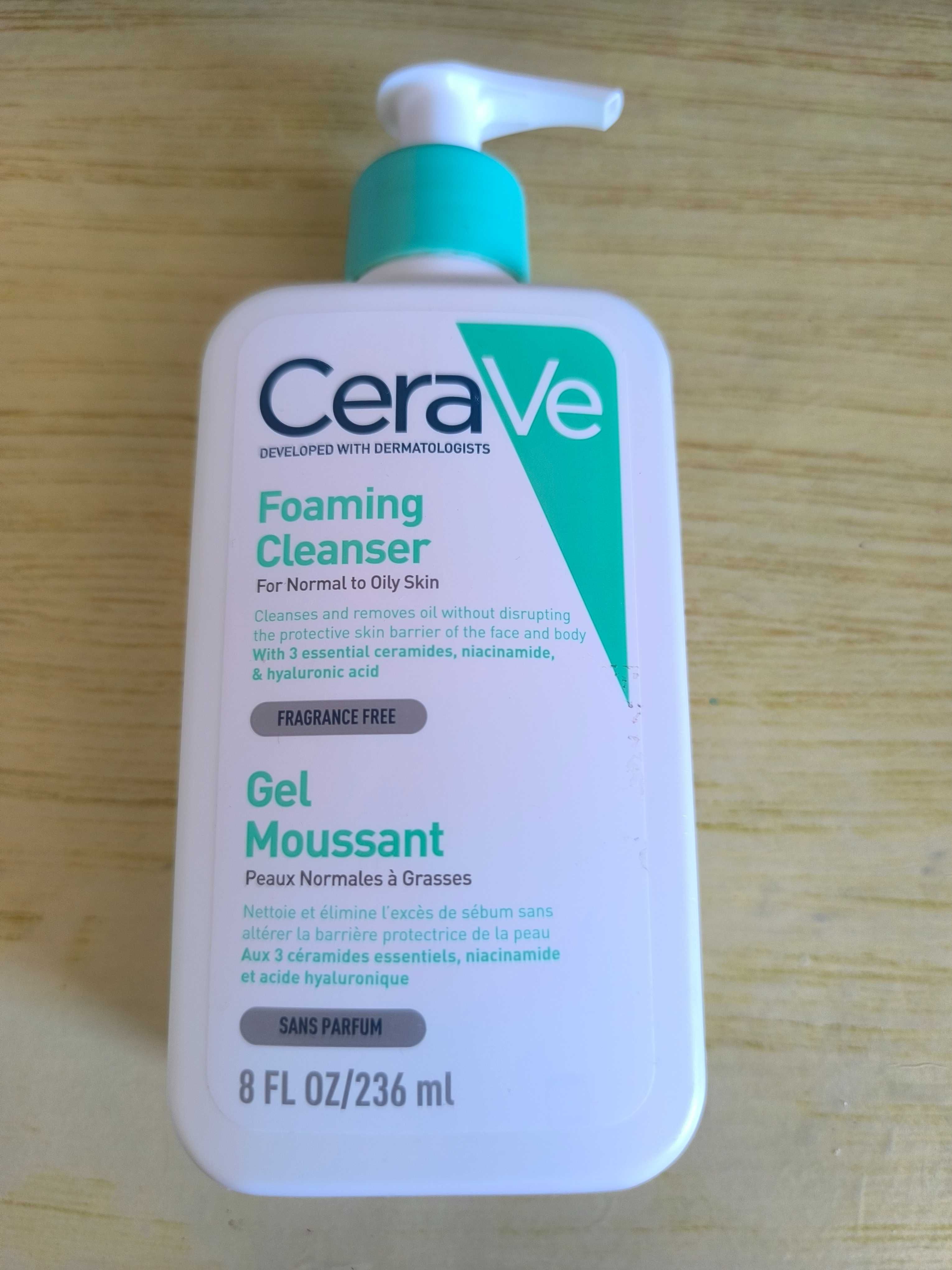 CeraVe Измиваща гел-пяна за лице и тяло, нормална и мазна кожа х236 мл