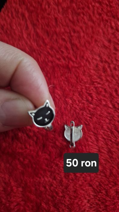 Cercei de argint 925 și cercei de argint suflati cu aur