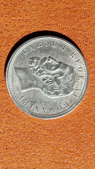 Moneda 5 lei Carol stare foarte buna si bancnote lei vechi colectie