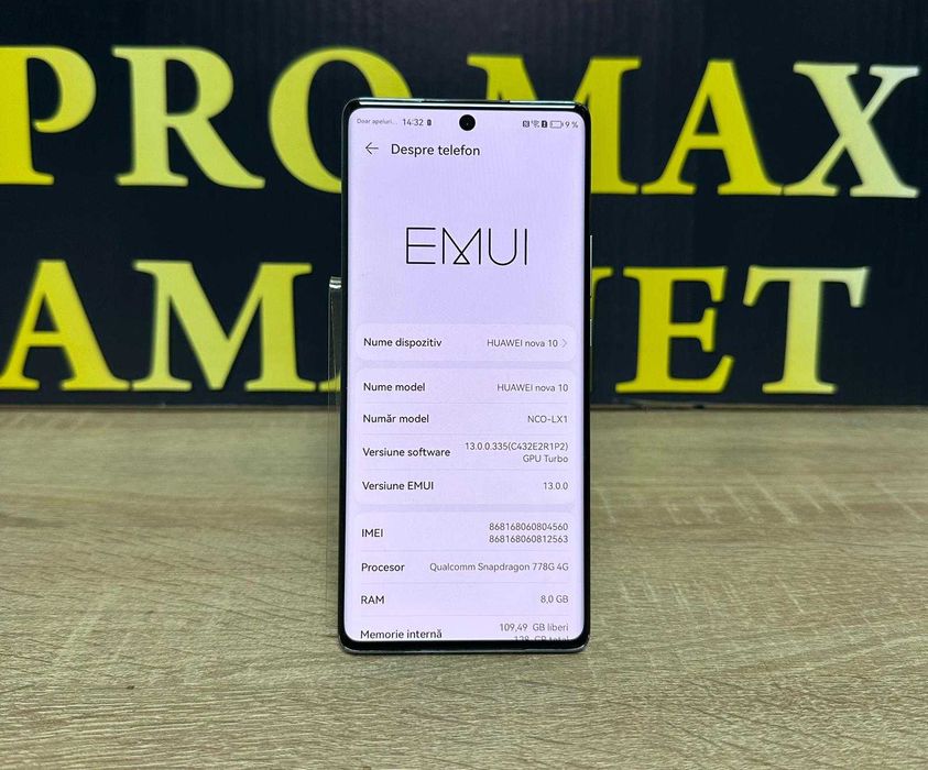 Huawei Nova 10 8Gb Ram ProMax Amanet