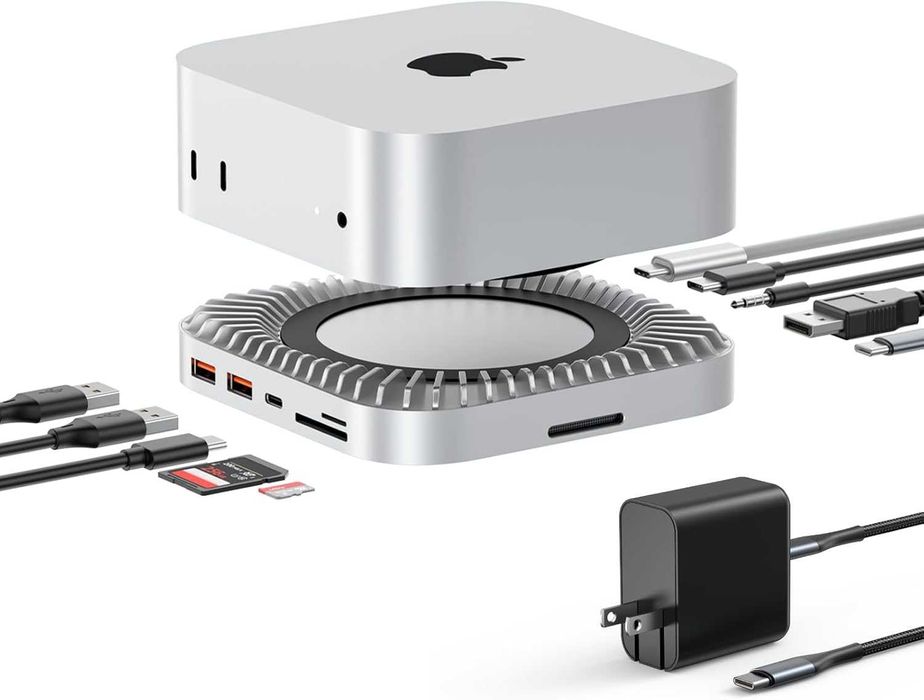 Dock și suport pentru Mac Mini M4 de 40G cu carcasă SSD NVMe de 8T