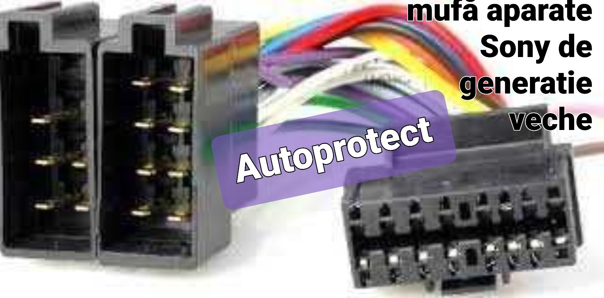 Adaptor mufa SONY Euro Iso CD auto generatie veche si noua cu/fara USB