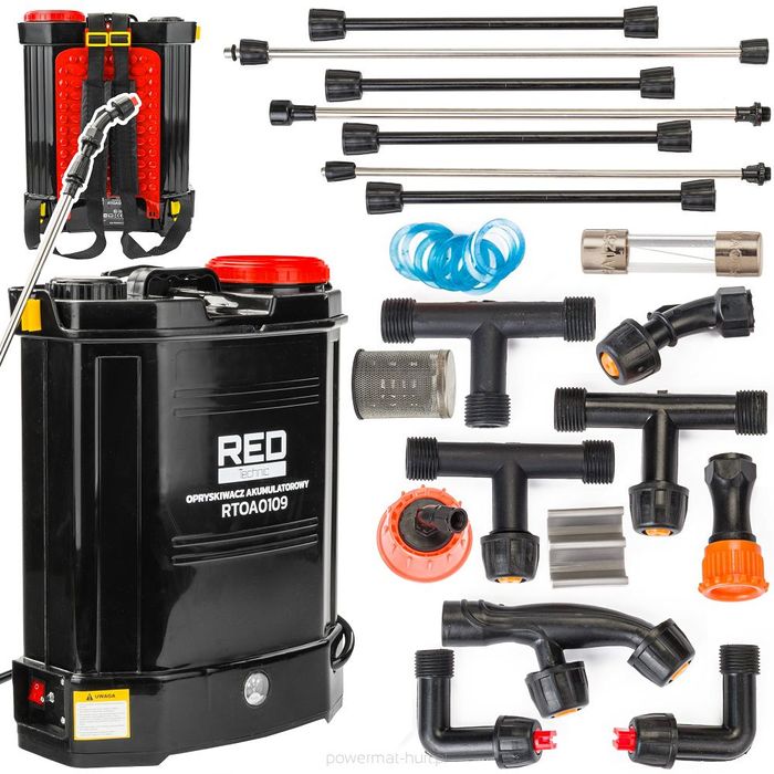 Pompa de stropit cu acumulator, 20L, Redtechnic RTOA0109
