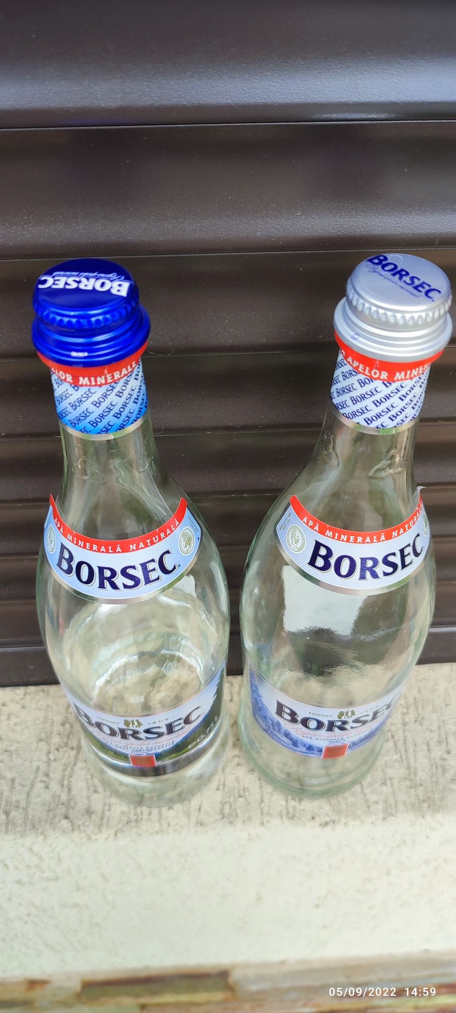 Sticle de sticla goale cu dop , Borsec și Dorna